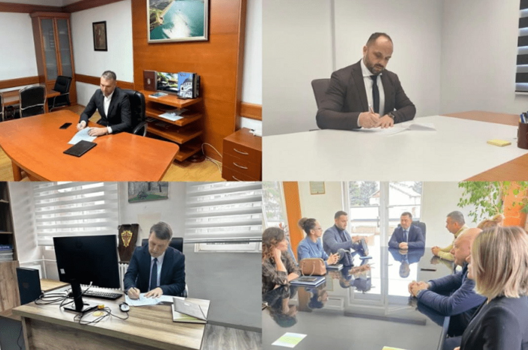 Kryetari i Zubin Potokut largon flamurin e Kosovës dhe foton e Presidentes nga zyra