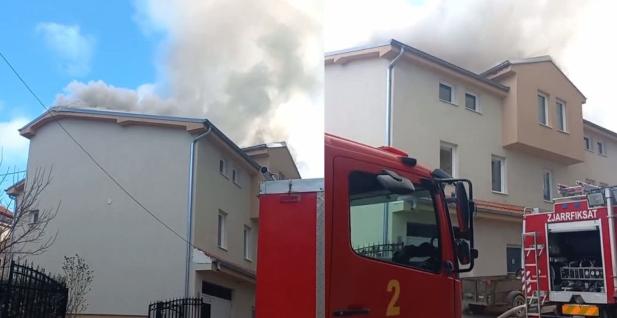 Një shtëpi përfshihet nga zjarri në lagjen “Bregu i Diellit” në Prishtinë