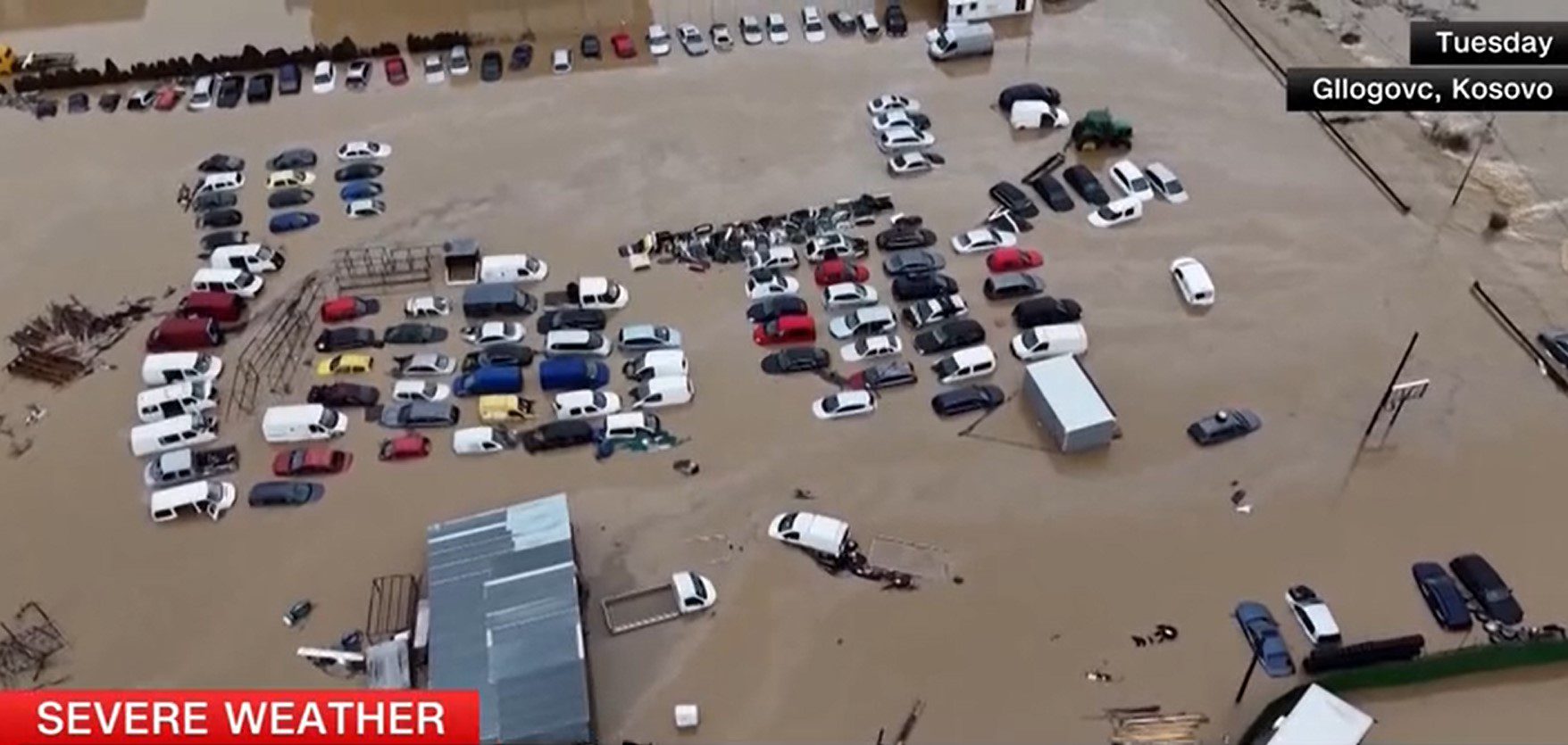 CNN raporton për vërshimet në Kosovë, publikon pamje nga Drenasi