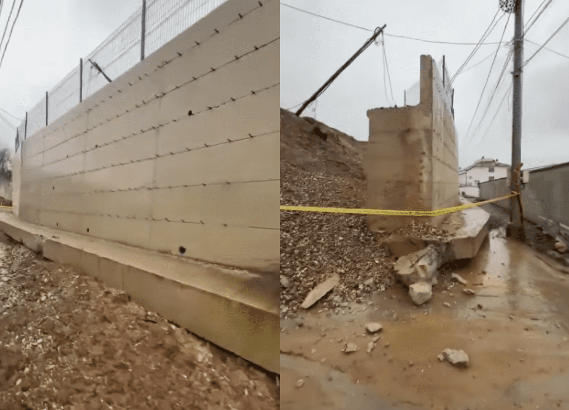 Reshjet e shiut, shembet muri prej 8 metrash në Brestovc të Rahovecit