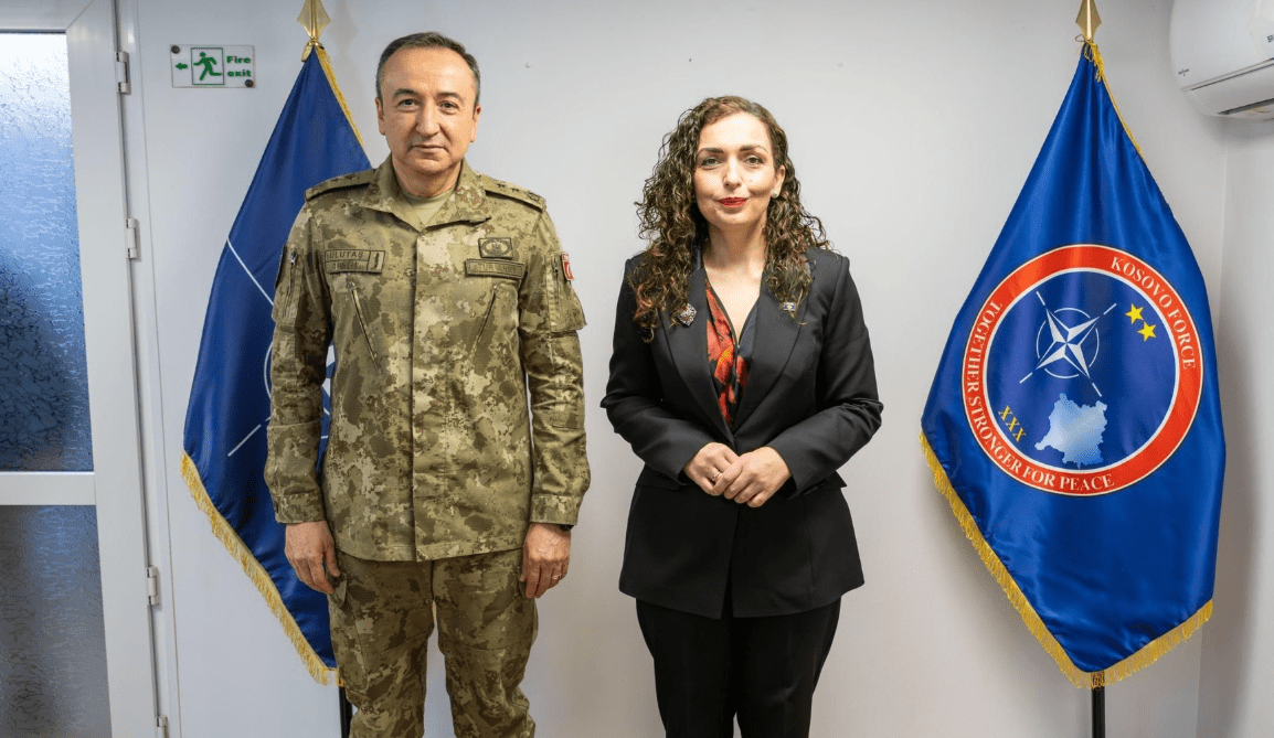 Osmani flet me Komandantin e KFOR-it për sigurinë në Kosovë