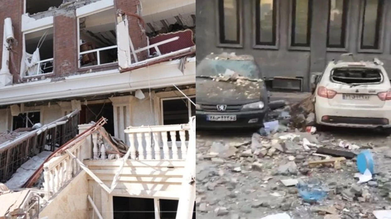 Pamje që tregojnë pasojat e shpërthimeve të fuqishme në Iran