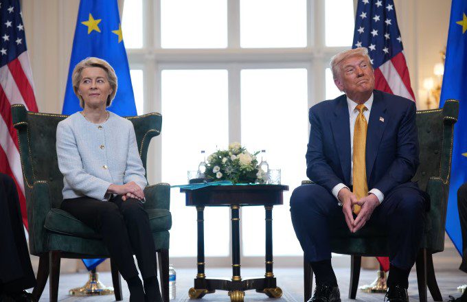 Von der Leyen për tarifat e Trump: Dëmtojnë marrëdhëniet transatlantike, BE qëndron krah Danimarkës e Grenlandës