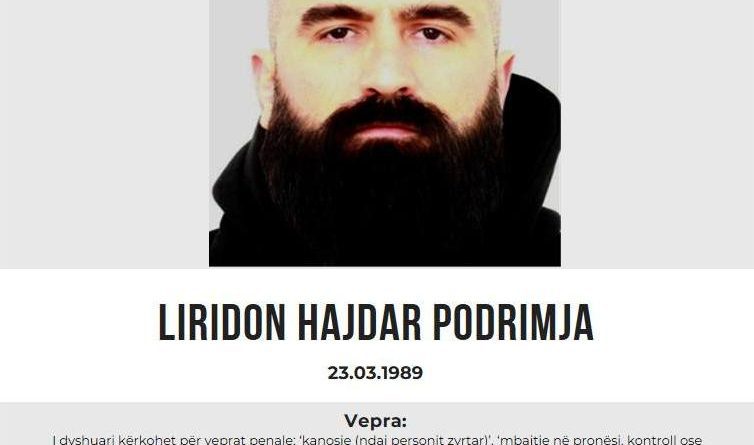 Vetëdorëzohet në polici Liridon Podrimja, po kërkohej për disa vepra penale