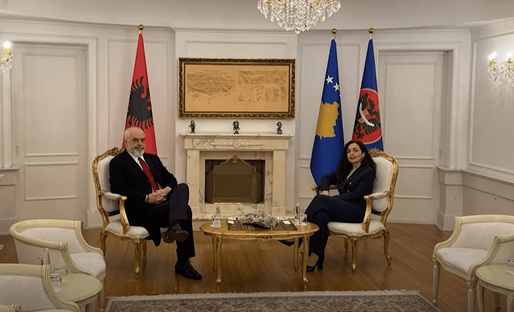 Osmani e pret në Presidencë, kryeministrin Edi Rama