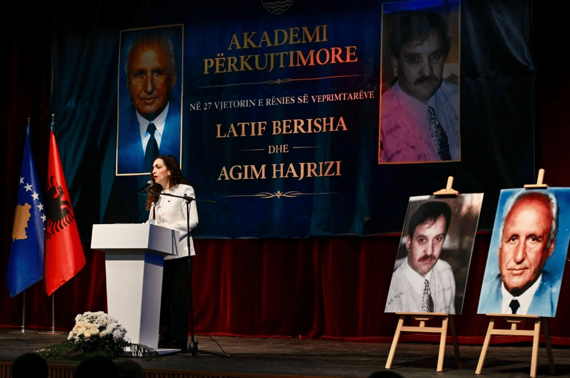 Osmani kujton rënien e Latif Berishës dhe Agim Hajrizit, të vrarë nga regjimi gjenocidal i Serbisë