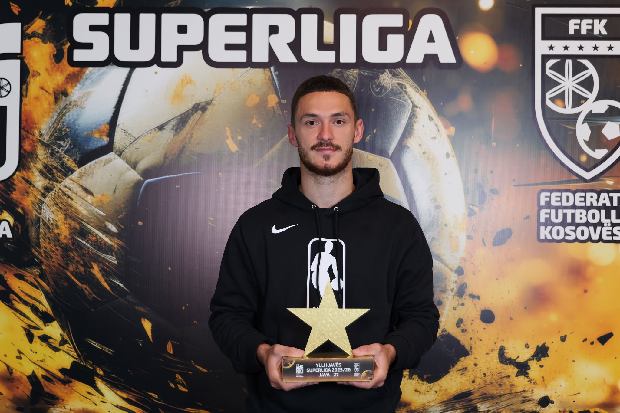 Robert Rrahmanit vlerësohet me çmimin “Yll i Javës” në “Albi Mall” Superligë