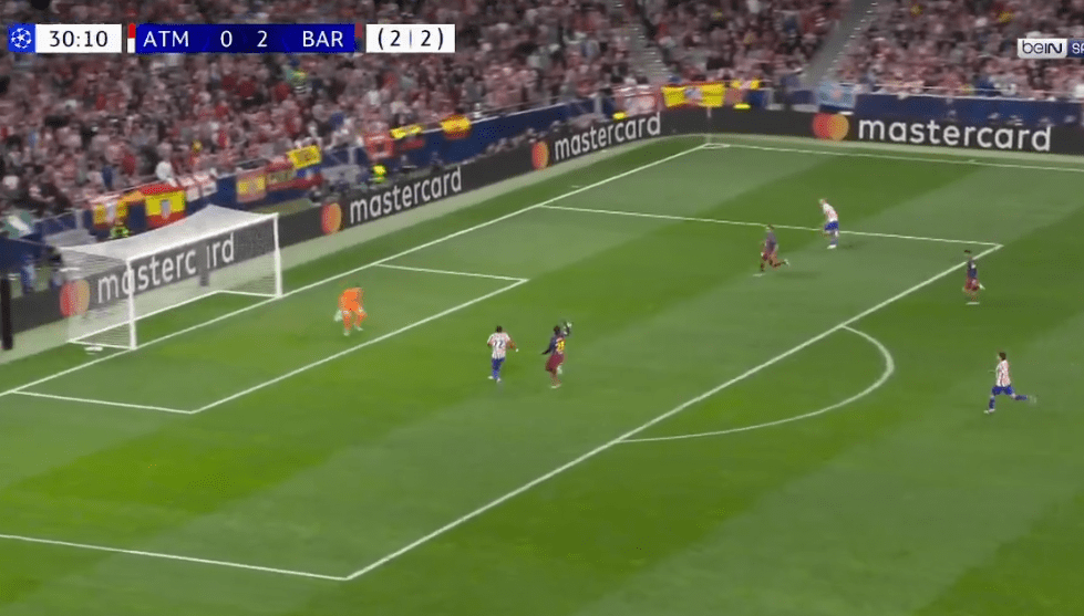 Atletico shënon, kalon në epërsi ndaj Barcelonës në rezultatin e përgjithshëm