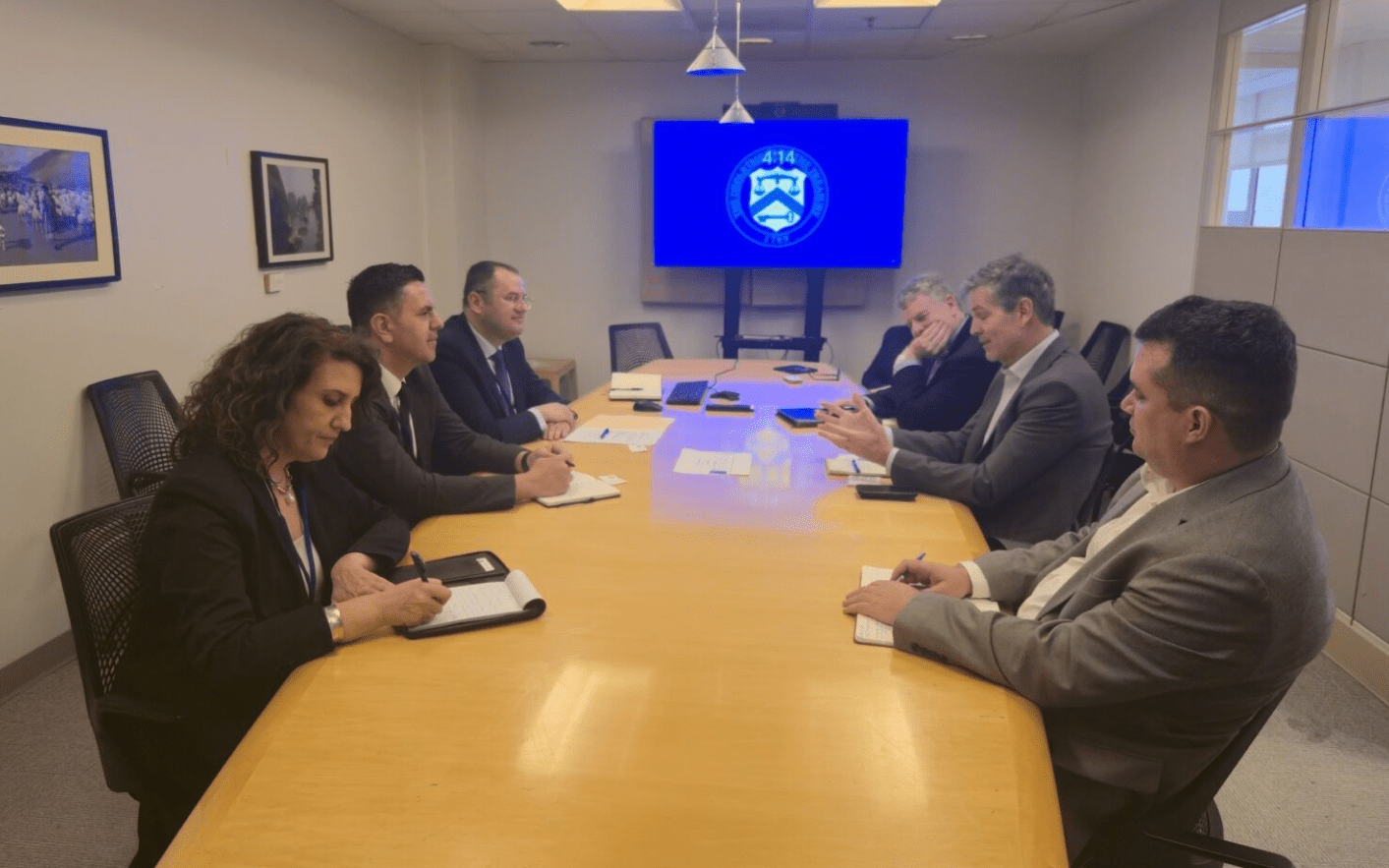 Guvernatori i BQK-së takon zyrtarë të Thesarit amerikan, ja se për çka folën