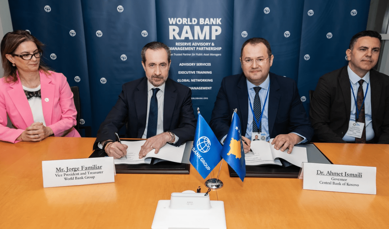 BQK nënshkruan marrëveshje me Bankën Botërore për bashkëpunim financiar