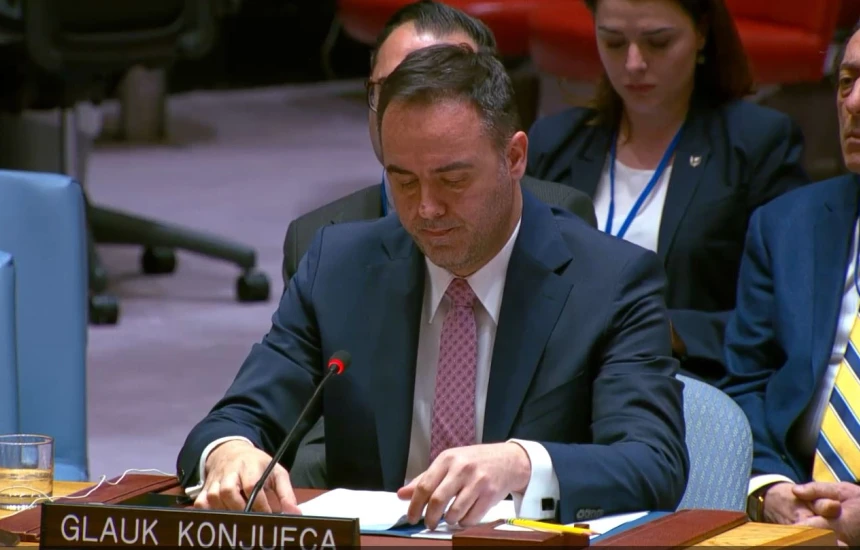 Konjufca në Këshillin e Sigurimit të OKB-së: Serbia të përballet me realitetin dhe ta njohë Kosovën si shtet të pavarur e sovran