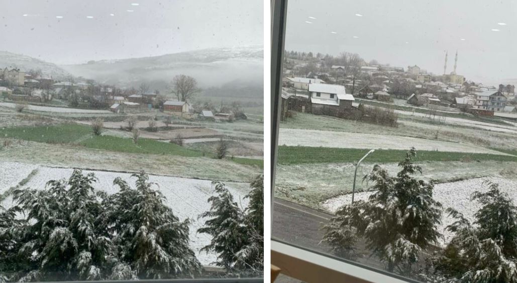 Bie borë në Kukës të Shqipërisë, temperaturat pësojnë ulje të shpejtë