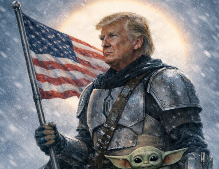 “Amerika është gati” – Shtëpia e Bardhë publikon foton e Trumpit si Mandalorian