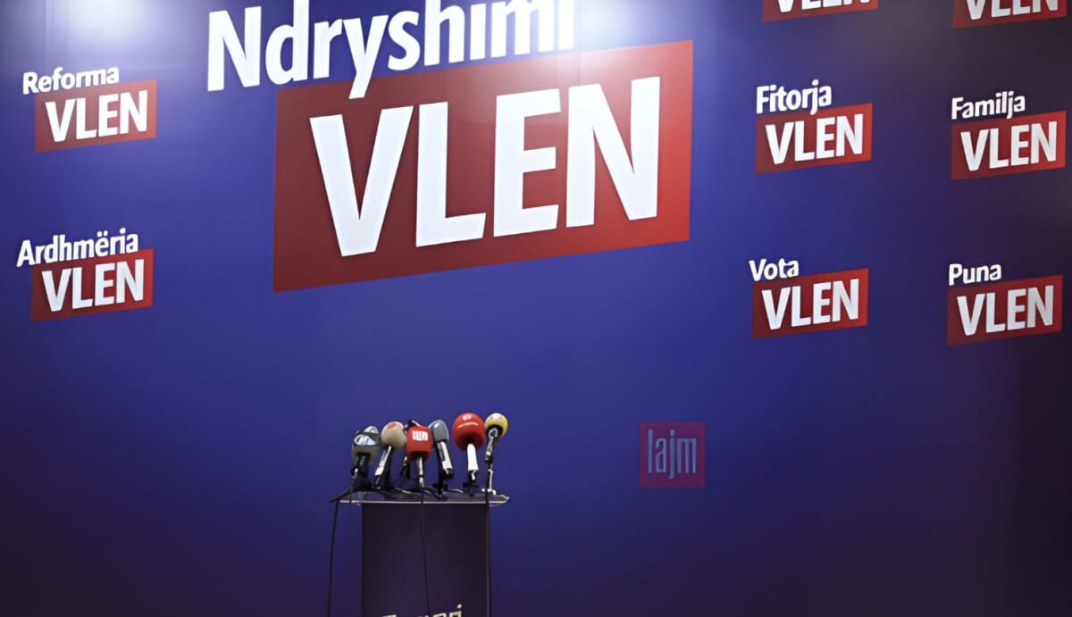 VLEN-i mban konferencë për media pas protestës në Shkup