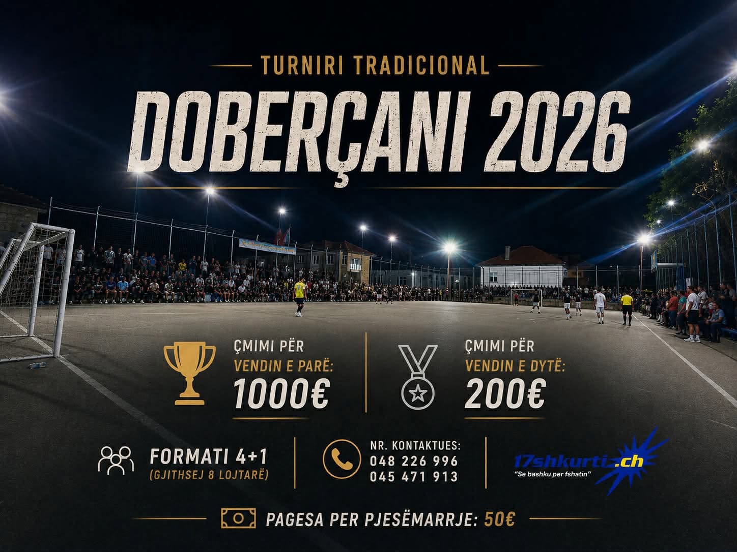 Turniri tradicional “Doberçani 2026” rikthehet me edicionin e ri, fituesi shpërblehet me 1 mijë euro