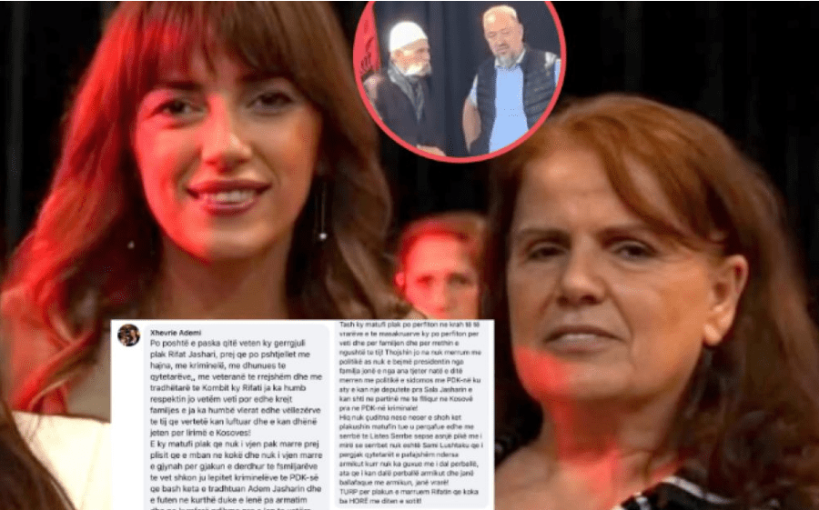 “Matuf plak”: Aktivistja e VV-së me komente denigruese ndaj Rifat Jasharit pasi priti të pamen së bashku me Sami Lushtakun