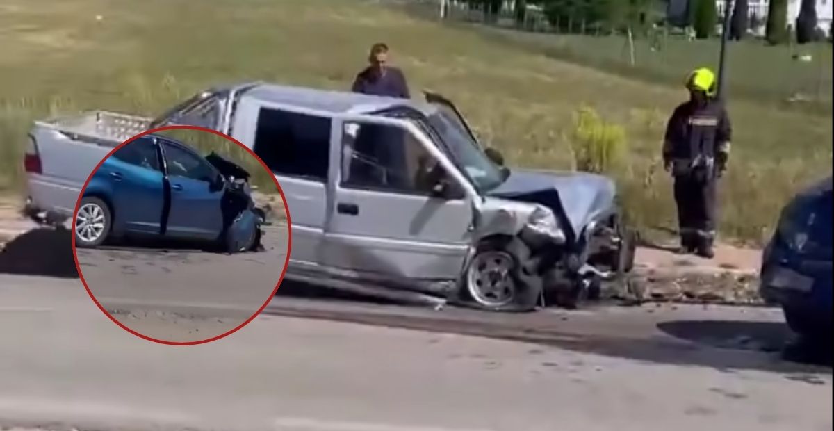 Dy të lënduar në aksidentin mes dy veturave në Ozdrim të Pejës – përfundojnë në spital