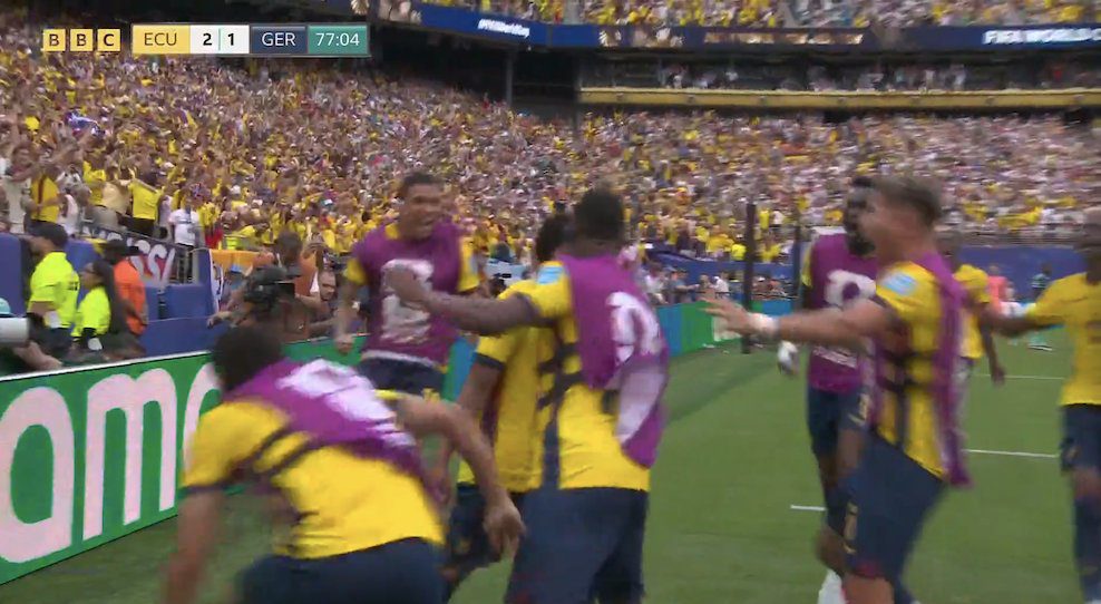 GOOOOL! Ekuadori realizon golin e dytë ndaj Gjermanisë