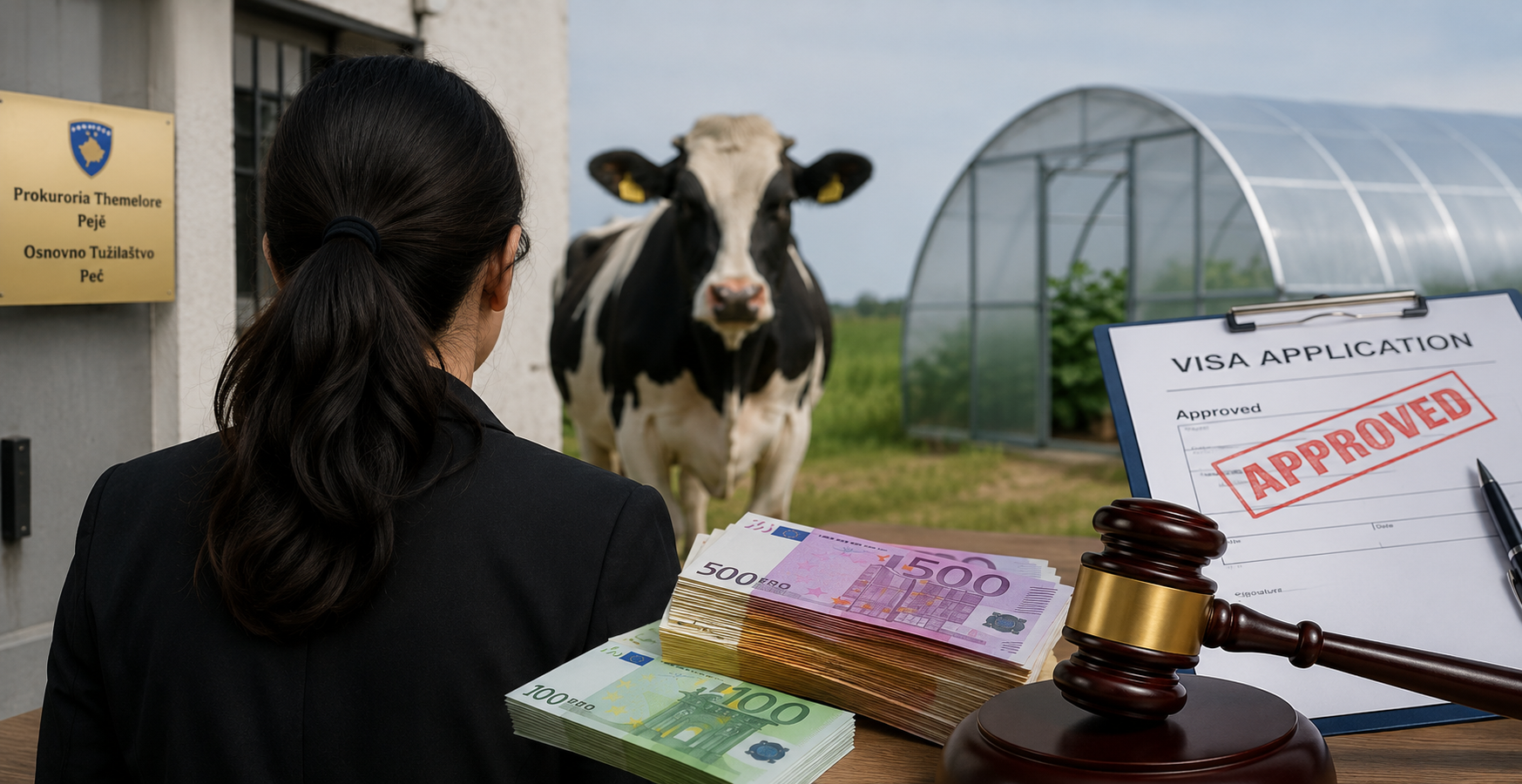 Premtoi lopë, sera e termine për viza – aktakuzë ndaj gruas në Pejë që dyshohet se përfitoi mbi 11 mijë euro