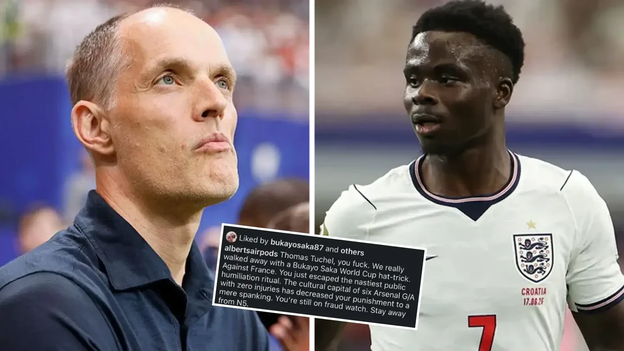 Saka shkëlqeu me hat-trick, por një pëlqim në rrjetet sociale pas ndeshjes me Francën bëri bujë