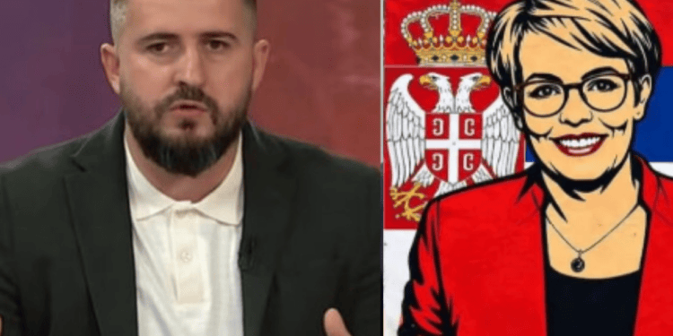“Tradhtare e kombit”, Lushtaku publikon foton e Gërvallës me flamurin e Serbisë