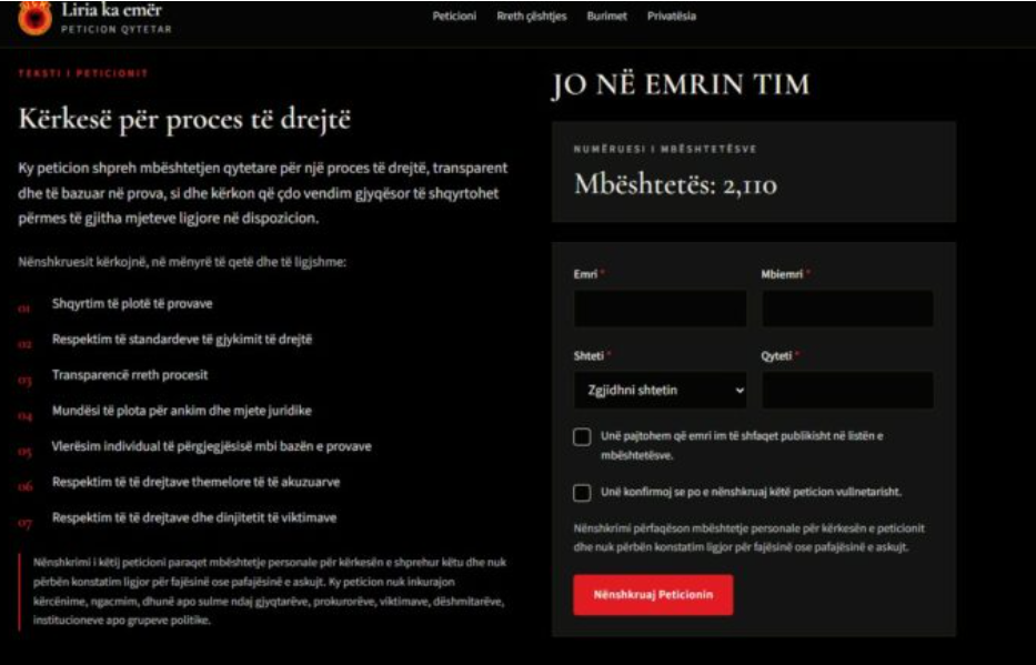 Nis peticion qytetar pas vendimit të Speciales – kërkohet proces i drejtë