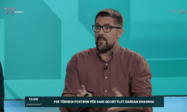 A u kërcënua dhe pse e tërheqi postimin për Gani Gecin? Flet Dardan Krasniqi