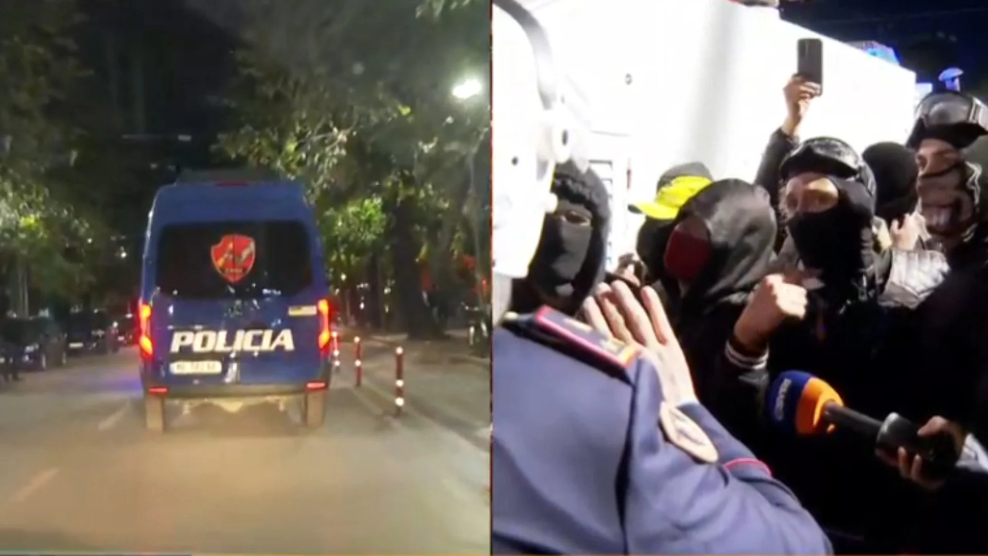 “Armëpushim” mes protestuesve dhe policisë në Tiranë, të rinjtë kërkojnë të dëgjohen